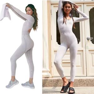 NEW Free People Good Karma Long Sleeve Onesie Jumpsuit